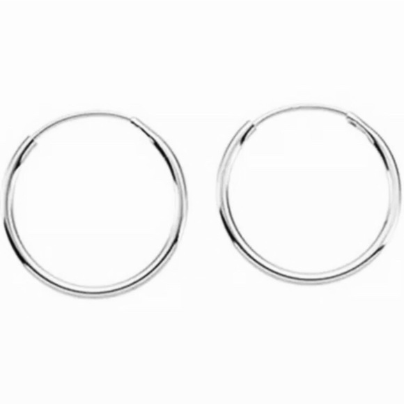 Stainless Steel Endless Hoops Small Nickel free - Picture 3 of 7